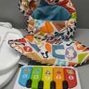 Fisher-Price Baby Portable Chair Deluxe Kick & Play Sit-Me-Up Floor Seat with Piano Learning Toy & Snack Tray for Infants to Toddlers