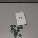 UNIQOOO Wax Seal Stickers - Rosemary Wedding Invitation Envelope Seal Stickers, 50 Pcs Self Adhesive Olive Green Stickers, Perfect for Invitation, Envelopes, Gift Wrapping, Christmas