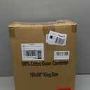 Cosybay King Size Feather Down Fiber Comforter Ultra Fluffy Duvet Insert, All Season Cotton Cover Luxury Hotel Bed Comforter with Corner Tabs, Blue 106x90 Inch