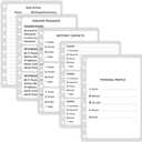 Iceemee Password Keeper Book with Alphabetical TabsSmall Password Books Password Notebook for Internet Website Address Log in Detail, Password Logbook Gifts for Home and Office (Flower Black)