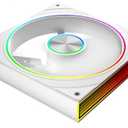 Prims4Ultra Jungle Leopard Transwarp 140mm PC ARGB Reverse Blade Case Fan, Infinity Mirror 5V ARGB PWM Case Fan 140mm Single Pack，Suitable for Computer Case Pc Cooling Fans-White 3-Pack