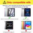 DTTOCASE for iPad Pro 11 Inch 4th/3rd/2nd/1st Generation Case, iPad Air 11-inch / 5th / 4th Generation Case with Clear Back,Pencil Holder,Auto Sleep/Wake,Camera Protection,Black