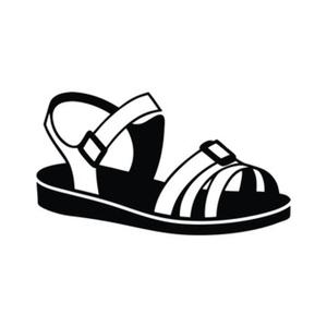 SM New York Black Wedge Heel Sandals 9.5