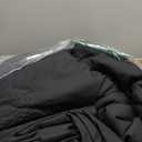 MUXHOMO 7 Pieces California King Comforter Set, Seersucker Bed in a Bag Cal King Size, All Season Luxury Bedding Set with Comforter, Flat Sheet, Fitted Sheet, Pillowcases & Shams, Black