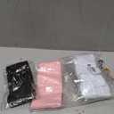 4 Pairs Compression Socks for Women Circulation-Best Support for Nurses, Running, Athletic, Travel, Hiking, Yoga, Gym, Basketball, Baseball, Football, Soccer, White, Pink Calf Sock Gifts L-XL