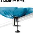 Jola's House Metal Deck Mounted Bowl Bird Bath for Railing Patio Large Balcony Clearance Modern Bird Water with Stake Clam for Outdoors Garden 13 Inches