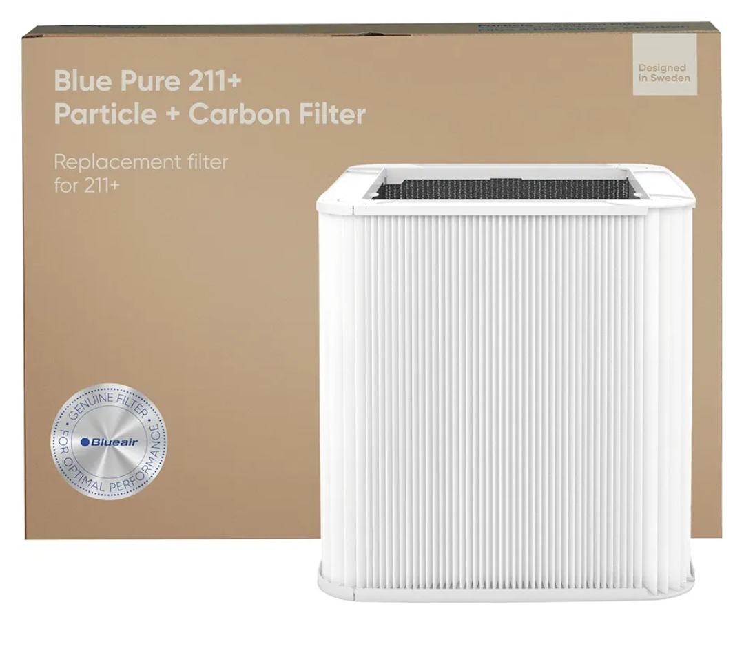 BLUEAIR Blue Pure 211+ Genuine Replacement Filter, Particle and Activated Carbon, Fits Blue Pure 211+ Air Purifier (Non-Auto)