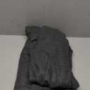 chouyatou Men's Gentle Layered Collar Single Breasted Quilted Lined Wool Blend Pea Coats (Large, Grey)