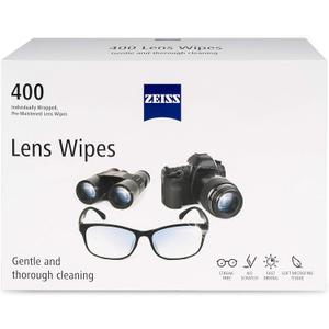 ZEISS Pre-Moistened Wipes, Glasses Cleaner, 400 Count