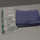 MooMee Bedding Pillowcases Pack of 2 100% Washed Cotton Linen Like Textured Breathable Durable Soft Comfy (Heathered Blue, Queen)