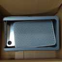 LIHONG Stainless Steel Litter Box with Lid, XL Metal Cat Litter Tray for Indoor Cats, Enclosure Cat Litter Pan for Large Cats, Non-Sticky Large Kitty Litter Box, Anti-Leakage, 23.5" X 15.6" X 12"