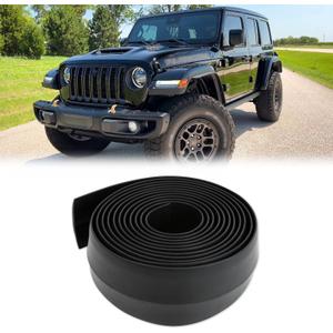 Fender Flares,Universal Flexible Car Fender Flares Wheel Arches Extention PVC Molding Trim Compatible with Jeep Wrangler Off-Road Ford F-150 Polaris RZR Toyato-3Inch Wide Fender