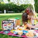 Dinosaurs Cute Kids Lunch Bag Insulated Lunch Box Reusable Lunch Tote Bag for Office, Work, School, Beach or Travel