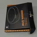 Coffee Mug Warmer, Cup Warmer for Desk with Auto Shut Off Smart Temperature Settings, Electric Beverage Tea Water Milk Heater for All Cups and Mugs, Heating Plate Candle Wax Warmer (Dark Black)