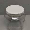 Half Gallon Glass Large Mason Jar Wide Mouth with Airtight Metal Lid - 1/2 Gallon (64oz) Capacity - Pickling, Storing and Canning- BPA-Free Dishwasher Safe- By Kitchentoolz - Made in USA