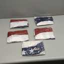 6 Pack USA Pleated Half Fan Bunting Flags, 1.5 x 3 Feet Bunting Flags Outdoor Memorial Day Fourth of July Independence Day 4th of July Decorations