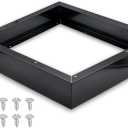 Universal Microwave Trim Kit - Black metal Microwave Filler Kit Fits Most Built In Microwaves- Fills Over the Range Microwave Oven Cabinet Gap - 15.75D x 10.75H x 2.95W