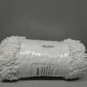 Smiry Luxury Chenille Bathroom Rugs 47x24, Extra Soft and Absorbent Shaggy Bath Mat, Machine Washable, Non-Slip Plush Carpet Runner for Tub, Shower, and Floor, Home Decor Accessories, White