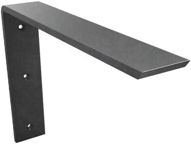 Iron Supports Front Mount L Bracket - Heavy Duty Steel Countertop Bracket High