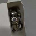 Chunful 16 Pcs 5/8'' Swivel Glides with Beveled Ferrule for Stacking Chair Nylon Steel Plate Base Replacement Swivel Chair Glide Adjustable Furniture Leveler Feet Nickel Plated