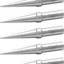 Weller Genuine Weller WE1010 Soldering Tips (TETS-5), Conical, 0.016"/0.4 mm, 5 PCS