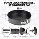 UWILLION Spring Form Cake Pans 12 Inch Springform Pan Nonstick Round Cheesecake Pan Carbon Steel Large Baking Mold Cake Tin for Christmas Birthday
