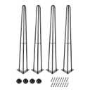 22Inch Hairpin Table Legs for Furniture Set of 4,Furniture Legs, Sturdy Cast lron Modern Metal Desk Legs,1300lbs Load Capacity for Coffee Table,Dresser Legs ，Night Stand Desk Bench，Desk