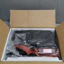 Huuger Night Stand with Charger Station and LED Lights, 2 Drawer Nightstand, Bed Side Table with Open Shelf, End Table, Fabric Dresser for Bedroom, Black (11.8"D x 15.7"W x 23.6"H2 Drawers)