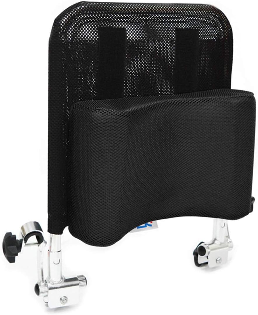 Wheelchair Headrest Backrest,Headrest Neck Support Comfortable Seat Back Cushion U Type Pillow Adjustable Angle Low Repulsion Breathable Universal Wheelchair Accessories Toilet Chair(Black), 1 Count
