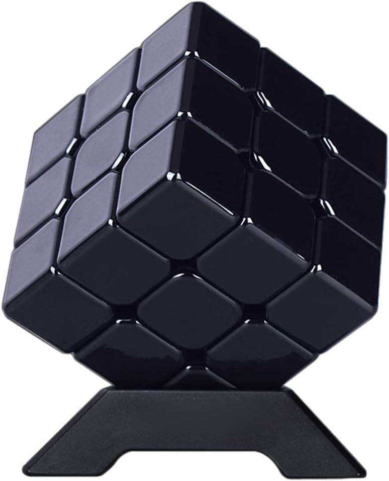 3x3 Metal Magic Cube Black Puzzle Cube Toy Gift for Kids and Adults