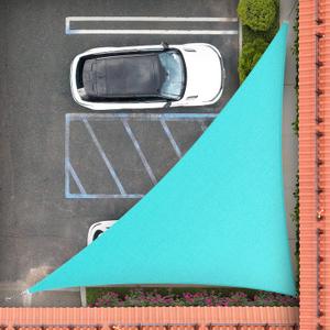 Royal Shade 18' x 18' x 25.5' Turquoise Right Triangle Sun Shade Sail RS-SLT, 95% UV Blockage, 200GSM Commercial Standard Heavy Duty, Water & Air Permeable Canopy Mesh for Patio (Make Custom Sizes)