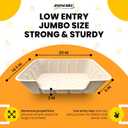 Disposable Litter Boxes (Jumbo - Low Entry, 4-Pack)