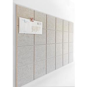 Cork Board 24 x36 Alternative - 6 Pack Felt Wall Tiles with Safe Removable Adhesive Tabs, Cork Boards for Walls Cork Board for Home Office Pin Board Tack Board - Ivory
