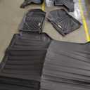 Tesson Floor Mats & Cargo Mat for Ford Ranger SuperCrew Cab 2024-2026(5ft Short Bed Bedmat),All Weather Protection Accessories Custom Full Set Liners Include 1st & 2nd Row