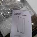 Keonjinn Pivot Shower Door, 38-42" W x 72" H Semi-Frameless Pivot Swing Glass Shower Door, 1/4"(6mm) Clear SGCC & ASNI Tempered Glass with Explosion-Proof Film & Nano Coating Matte Black Finish