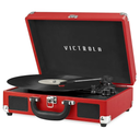 Victrola Journey Bluetooth Portable Suitcase Record Player with Built-in Speakers, 3 Speed Vinyl Record Player, RCA Out, Headphone Jack 