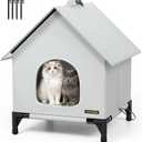 Cat House - Outdoor Cat House for Indoor and Outdoor Use - Insulated and WeatherproofWaterproof Shelter, XL