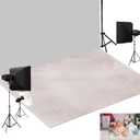 Kate 8x5ft Light Beige Abstract Rubber Floor Mat, Non-Slip Non-Reflective Floor Drop for Newborn Baby Portrait Photography, Washable & Reusable Studio Backdrop Floor Mat