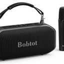 Bobtot Portable Speaker with 2 Wireless Microphones Outdoor Speaker IPX5 Waterproof Speaker with Handle Stereo Loud Sound, Home & Outdoor Party