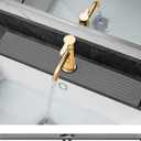 Faucet Mat for Kitchen Sink - Diatomite Fast Drying Stone Sink Tray, Super Absorbent,Faucet Splash Guard for Bathroom Counter (DarkGrey, 23.6" x 4")