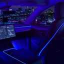 Nestour 2021 2022 2023 Tesla Model 3 Y Interior Car Neon Lights (Center Console+Dashboard+Seat+4 Foot Lights) with Matching Armrest Organizer, Ambient APP-Controlled RGB LED Strip Lights