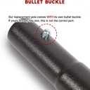 Blissun Umbrella Replacement Lower Pole, Patio Umbrella Bottom Pole with Bullet Buckle, Only Compatible Umbrellas