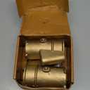 Wood Grip Anchor and Escutcheon Pool Rail Set - 4'" Anchors for 1.90" Outer Diameter Tubing - Brass Inground Pool Anchor - Escutcheon Ring and Anchors (2 Pack)