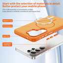 Magnetic Shockproof Case for Samsung Galaxy S26 Ultra 6.9-Inch,[Fit for Magsafe][Military Grade Drop Protection] Non-Slip Anti-Scratch Shockproof Protection Phone Cover-Orange