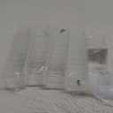 Qeirudu 5 oz Square Dessert Cups with Lids and Spoons, 50 Pack Mini Plastic Dessert Cups Small Serving Cups for Pudding Mousse Yogurt Parfait Appetizers Fruit