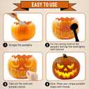 ZMCINER 22 PCS Pumpkin Carving Kit Heavy Duty Stainless Steel Pumpkin Carving Tools Simple & Safe Pumpkin Carving Kit for Kids & Adults