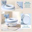 NEW Auvan® 3‑in‑1 Potty: Toddler Potty, Toilet Training seat, and Step Stool. Potty Training kit to Motivate Learning, with Reward Chart and Accessories. Potty Training Toilet. Baby Gift Ideas.