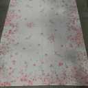 Spring Wildflower Tablecloth Rectangle Table 58" x 81 Inch,Washable Summer Floral Fabric Tablecloth