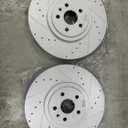 ZZP 2016+ Cadillac CTS-V/Camaro ZL1 Front 390mm Cross Drilled Slotted Brake Rotors