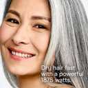 Conair Travel Hair Dryer with Dual Voltage, 1875W Compact Blow Dryer with Folding Handle, Gray